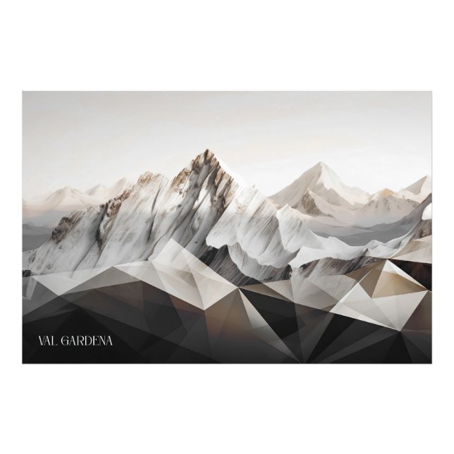 Val Gardena Sunrise Photo Imprimer (Devant)