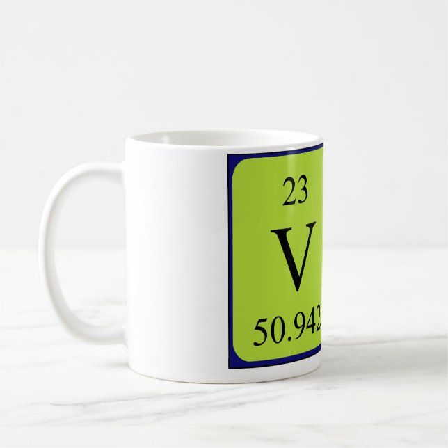 Val periodic table name mug (Left)