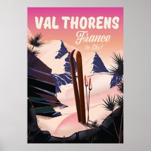 Val Thorens, France ski poster