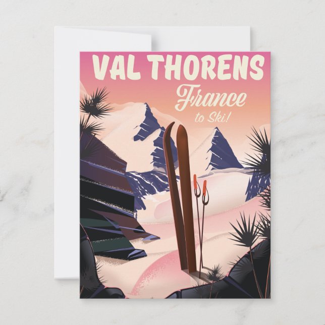 Val Thorens, France ski poster (Front)