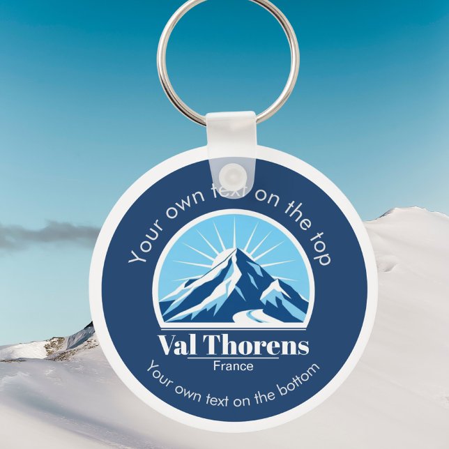 Val Thorens France ski resort vacation  Keychain (Creator Uploaded)