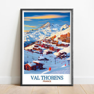 Val Thorens Print - Val Thorens Ski Resort Art