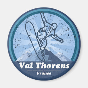Val Thorens Station de ski - Snowboard Magnet