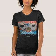 Valais Blacknose Sheep Drinking Coffee Art