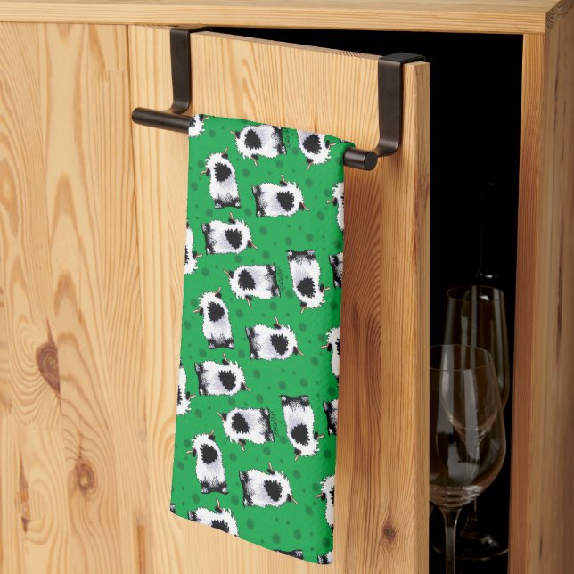 Valais Blacknose Sheep Kitchen Towel (Thirds Fold)