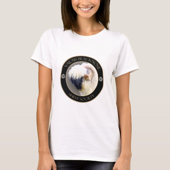 Valais Blacknose Sheep Society Logo T-Shirt (Front)