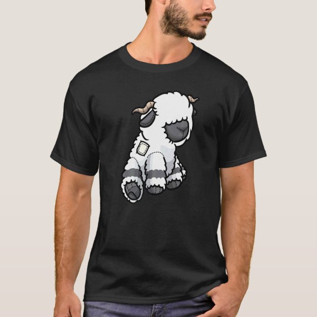 Valais Blacknose Sheep Stuffed Animal  1 T-Shirt (Front)