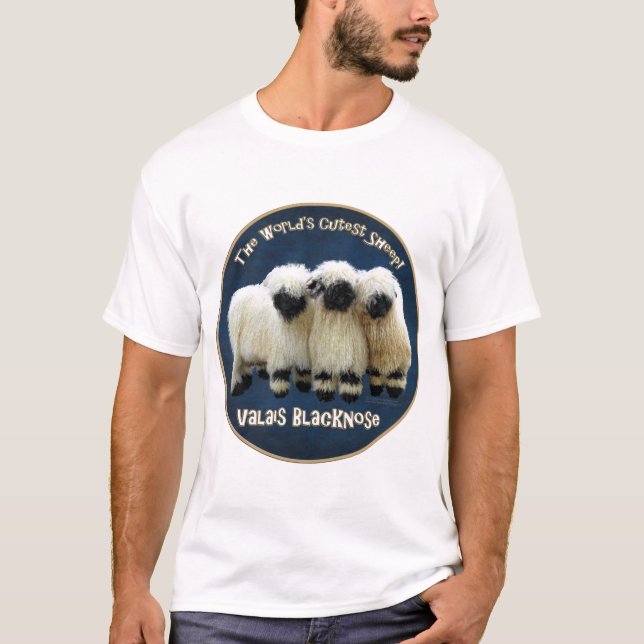 Valais Blacknose - The World's Cutest Sheep! T-Shirt (Front)