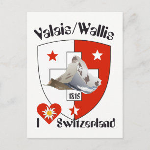 Valais Suisse / Wallis Schweiz Postkarte Postcard