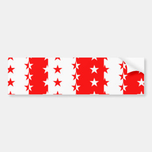 Valais, Switzerland flag Bumper Sticker