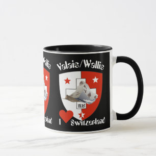 Valais v Wallis Suisse v Switzerland Tasse Mug