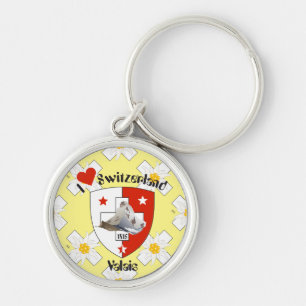 Valais / Wallis Suisse-Schweiz Schlüsselanhänger Keychain