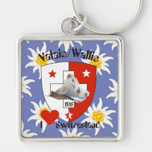 Valais / Wallis Suisse-Schweiz Schlüsselanhänger Keychain