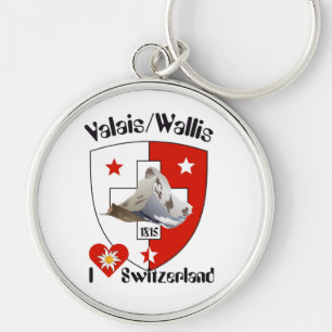 Valais / Wallis Suisse-Switzerland Key Fans Keychain