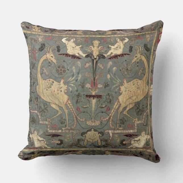 Valance of Renaissance design, 17th century (silk) Throw Pillow (Front)