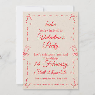 valantaine,birthday,party holiday card