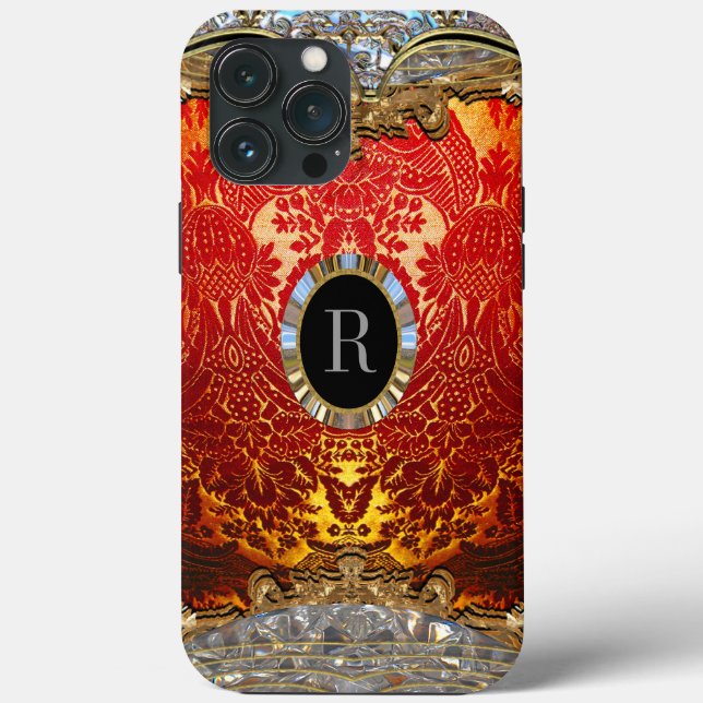 Valcurrace Monogram Protective Case-Mate iPhone Case (Back)