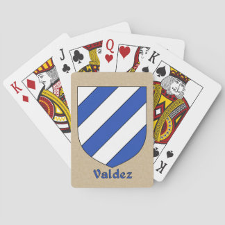 Valdez Heraldic Shield Playing Cards