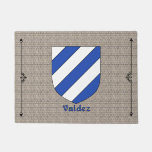 Valdez Historical Shield on Cobblestone Doormat