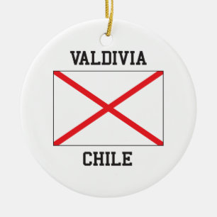 Valdivia Chile Ceramic Ornament