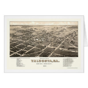 Valdosta, carte panoramique de GA - 1885