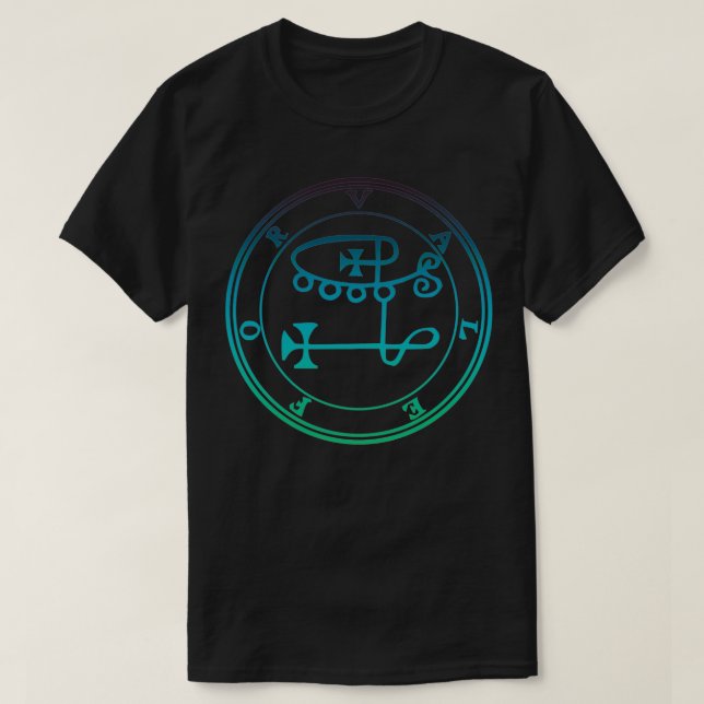 Valefor Sigil Tempts Thieves to Steal Blue Green T-Shirt (Design Front)