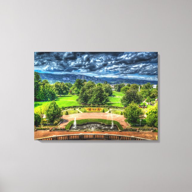 Valence, France - Parc Jouvet Canvas Print (Front)