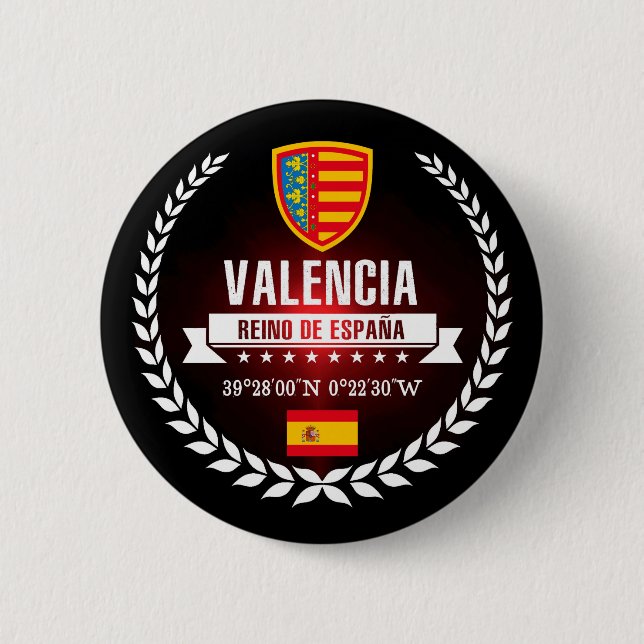 Valencia 2 Inch Round Button (Front)