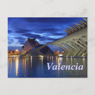 Valencia by Night Postcard