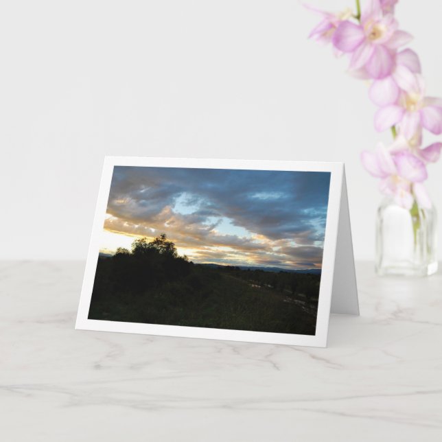 Valencia Country Landscape Card (Orchid)