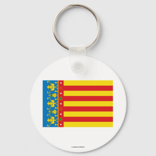 Valencia flag keychain