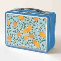 Valencia Oranges Metal Lunchbox