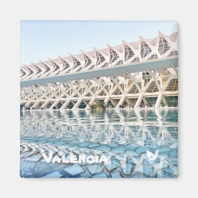 Valencia, Spain - by Velvet Escape Magnet (Front)