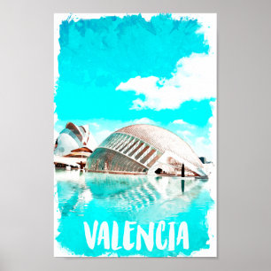Valencia Spain L’Hemisfèric Poster
