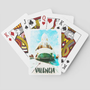 Valencia Spain Palau de les Arts Reina Sofía Playing Cards