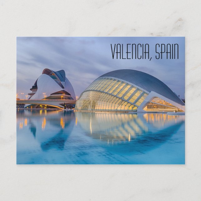 Valencia Spain Postcard (Front)