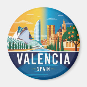 Valencia Spain Travel Magnet