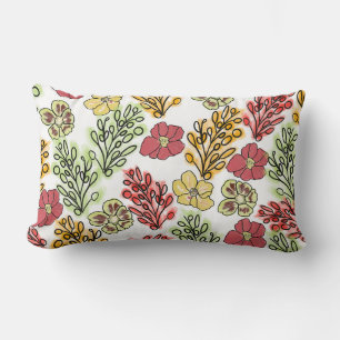 Valencia Spanish Floral and Vines Throw Pillow