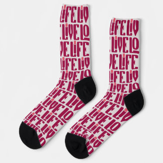 Valentijns Soaks Rood Retro Socks