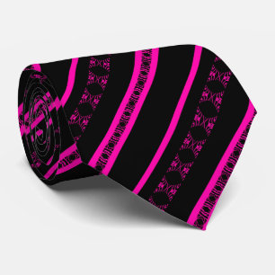 VALENTIN – Black & Fuchsia Statement Tie