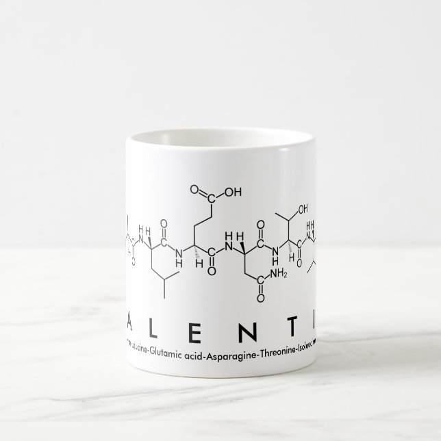 Valentin peptide name mug (Center)