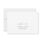 VALENTINA Elegant Minimalist Script Wedding RSVP