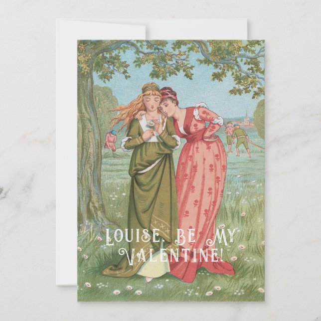 Valentine (1876)  holiday card (Front)