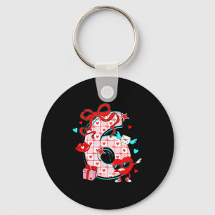 Valentine 67 Six Seven Meme Dabbing Hearts Matchin Keychain