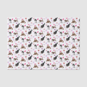 Valentine and Love Cavalier Tissue Paper