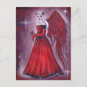 Valentine Angel art by Renee Lavoie Holiday Card
