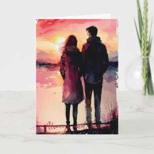 Valentine Anniversary Couple Card