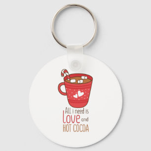 Valentine Art All I Need Is Love Keychain