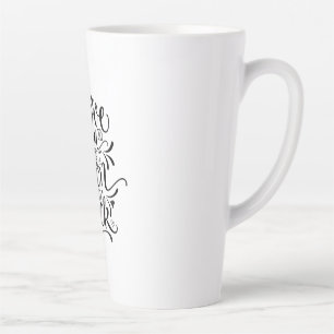 Valentine Art I Love You To The Moon Latte Mug