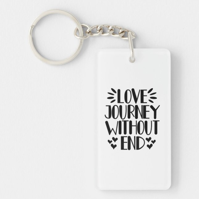 Valentine Art Love Journey Without End Keychain (Front)